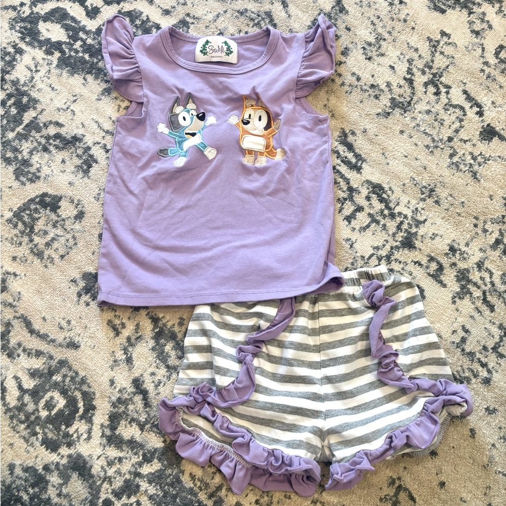 Bluey Shorts Set